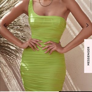 Long HOUSE OF CB ruched body con dress